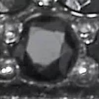 .22 TCW Round Black Spinel and Cubic Zirconia Sterling Silver Engagement Ring