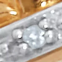 Round Diamond Gold-Plated Sterling Silver Crossover Heart Promise Ring