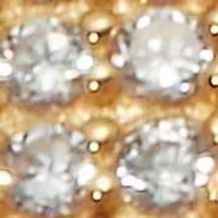 .22 TCW Men's Round Black Spinel and CZ Gold-Plated Sterling Silver Cross Ring