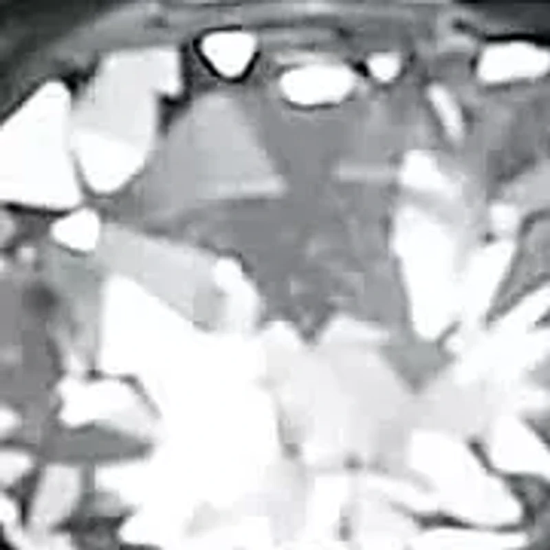 Men's Round Crystal Black Ion-Plated Stainless Steel Ring