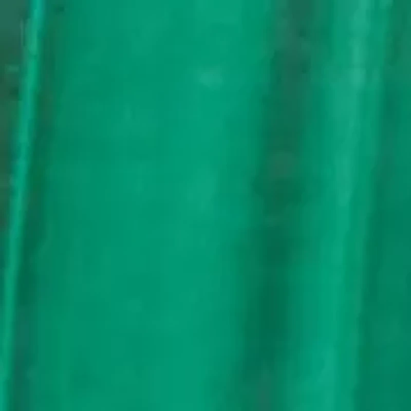 Malachite Emerald Shape Platinum-Plated Cocktail Ring 1-inch