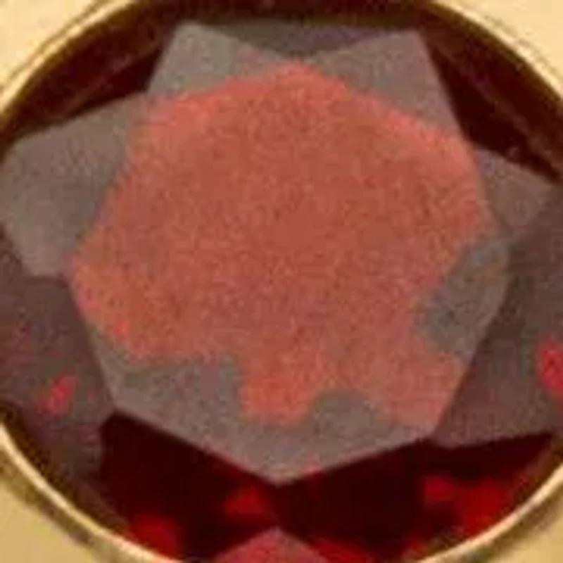 .30 TCW 10k Gold Garnet and Genuine Red Jade Yellow Band Ring