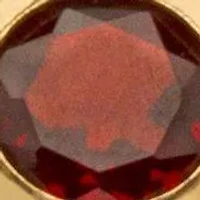 .30 TCW 10k Gold Garnet and Genuine Red Jade Yellow Band Ring