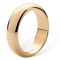 14k Gold Ultra-Lightweight Nano Diamond Resin Filled Wedding Band 6mm