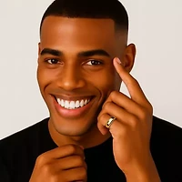 14k Gold Ultra-Lightweight Nano Diamond Resin Filled Wedding Band 6mm