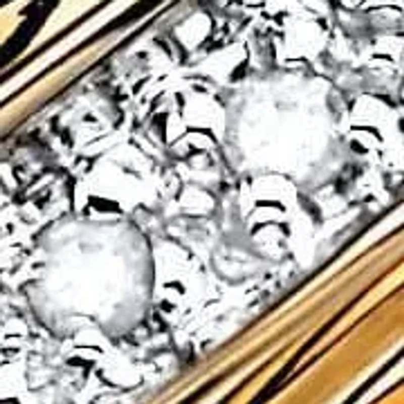 Men's Diamond Accent 10k Gold Swirled Wedding Band Ring