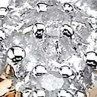 Diamond Accent Cross Ring Gold-Plated Sterling Silver