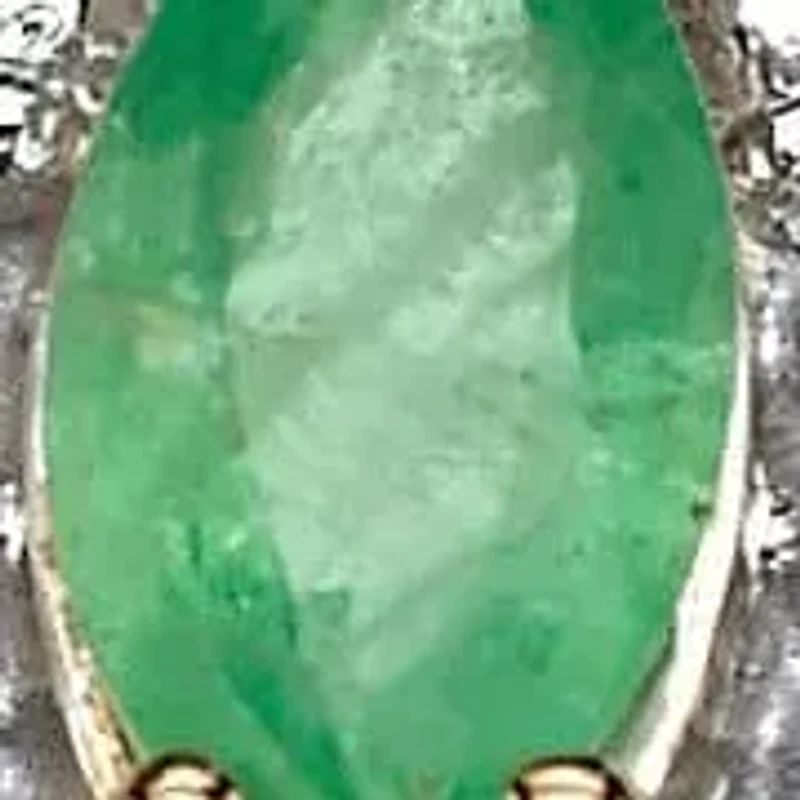 .38 TCW Genuine Emerald Diamond Accent 18k Gold-plated Sterling Silver Ring