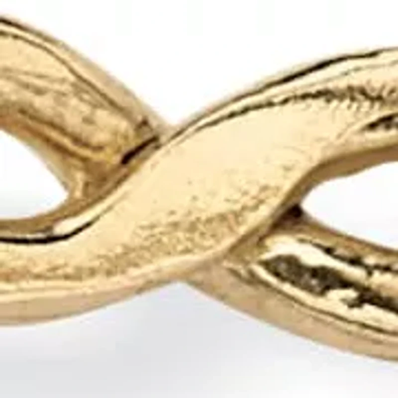 10k Yellow Gold Braided Twist Ring Band