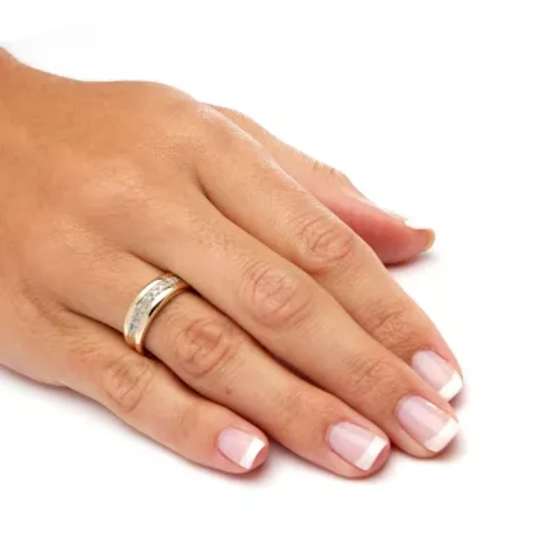 1/5 TCW Round Diamond Wedding Band 10k Gold