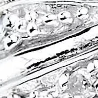 1/10 TCW Diamond Crossover Heart Ring Platinum-plated Sterling Silver