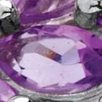 1.62 TCW Genuine Amethyst and Tanzanite Ring .925 Sterling Silver