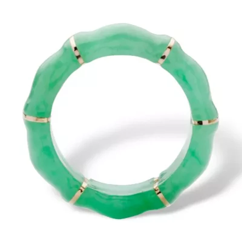 Jade Bamboo Ring 10k Gold