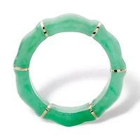 Jade Bamboo Ring 10k Gold