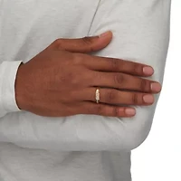 Men's Diamond Accent 18k Gold-plated Sterling Silver Wedding Ring