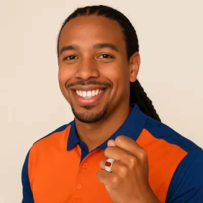 Men's 3.71 TCW Genuine Garnet and Diamond 18k Gold-Plated Ring