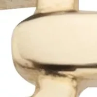 Stackable Paperclip Link Ring 10K Solid Yellow Gold