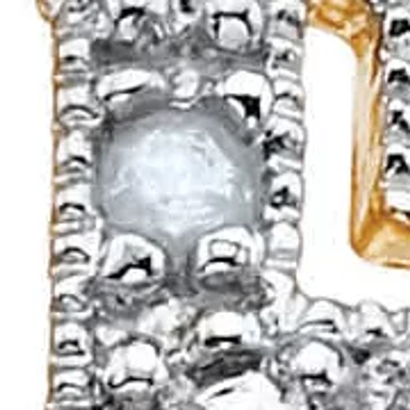 Round Diamond Accent Greek Key Cutout Dome Ring Yellow Gold-Plated