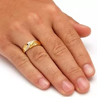 Men's Diamond Accent Ring Gold-Plated Sterling Silver