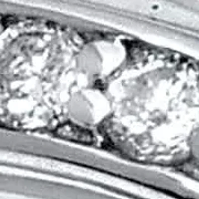 .25 TCW Diamond Sterling Silver Chevron Ring