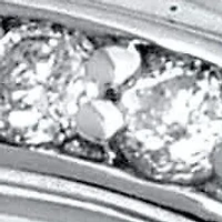 .25 TCW Diamond Sterling Silver Chevron Ring