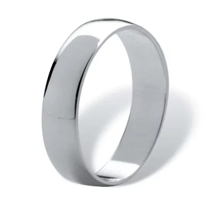 Polished Wedding Band .925 Sterling Silver