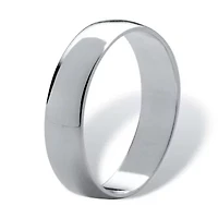 Polished Wedding Band .925 Sterling Silver