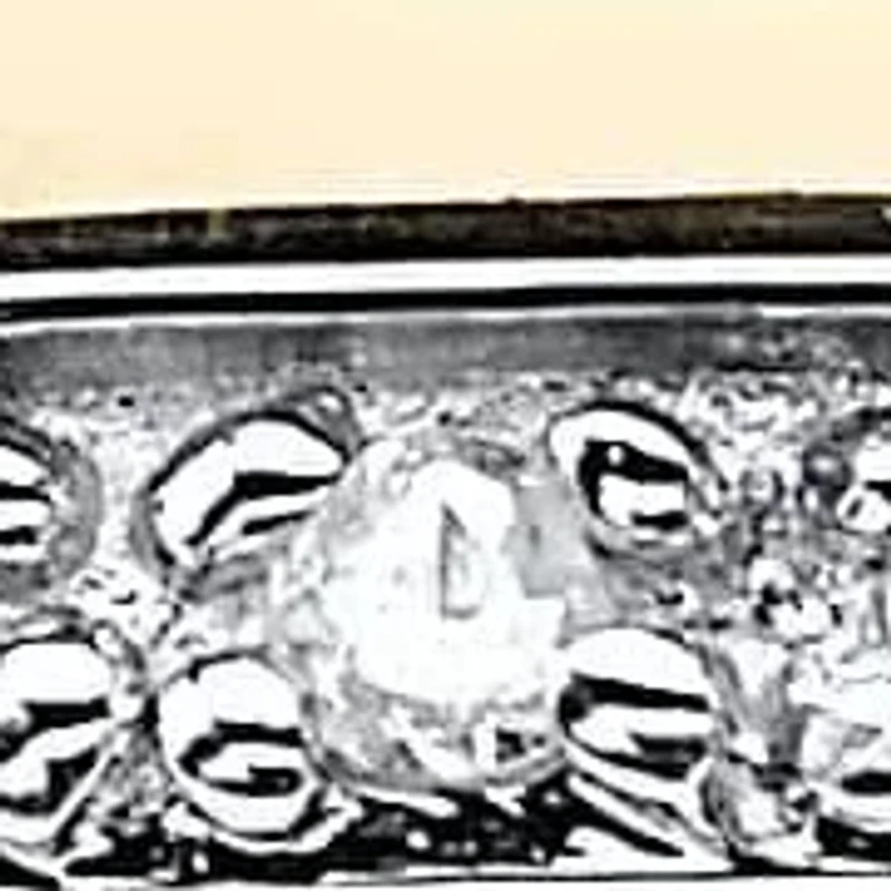 Diamond Accent Lord's Prayer Cross Band Gold-Plated Sterling Silver