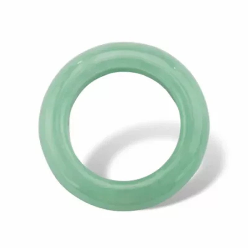 Genuine Green Jade Polished Ring