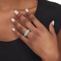 Genuine Green Jade Polished Ring