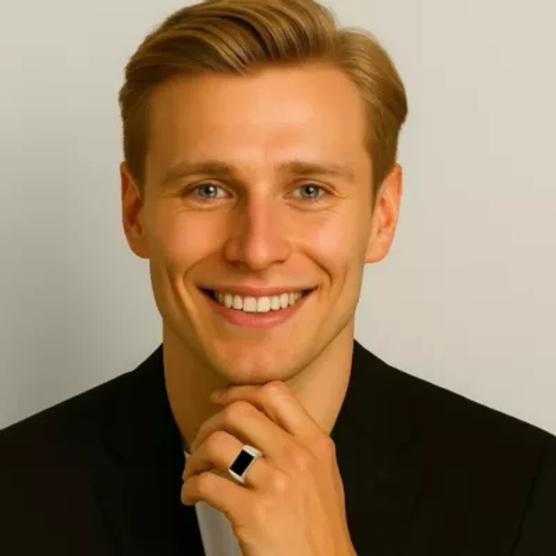 Men's Genuine Onyx and Diamond Accent Gold-Plated Silver Rectangular Ring