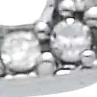 .09 TCW Diamond Sterling Silver Interchanging Dancing Hearts Ring