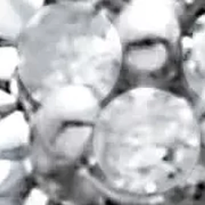 .10 TCW Diamond Sterling Silver Halo Ring