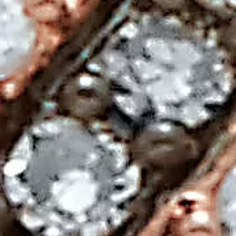 .50 TCW Diamond 14k Rose Gold-Plated Sterling Silver Crossover Ring