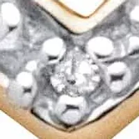 Diamond Accent Interlocking Hearts Ring 18k Gold-plated Sterling Silver