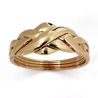 10k Yellow Gold Braided Puzzle Ring