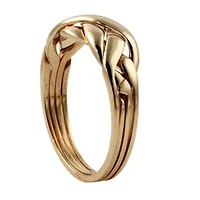 10k Yellow Gold Braided Puzzle Ring
