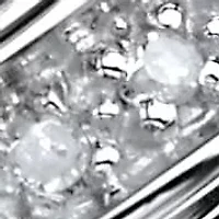 Men's Diamond Accent Diagonal Swirl Ring Platinum-plated Sterling Silver