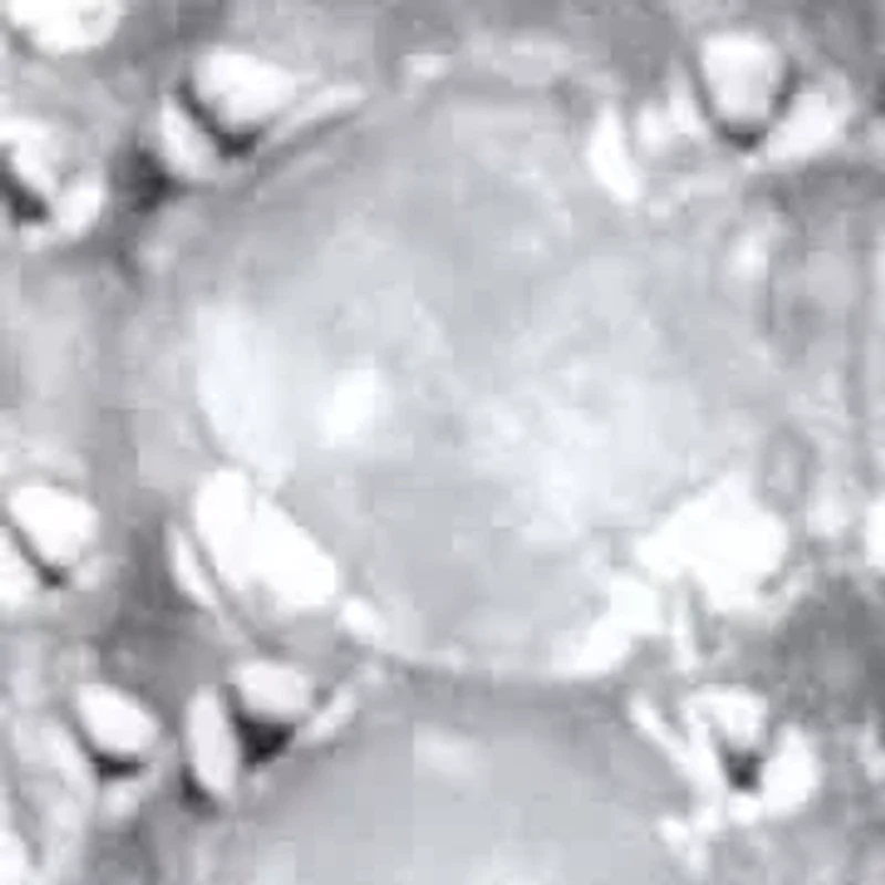 1/7 Cttw. Diamond Heart-Shaped Platinum-plated Silver Floating Halo Ring