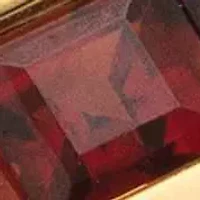 Men's .96 Cttw. 18k Gold-plated Sterling Silver Genuine Garnet and Diamond Ring