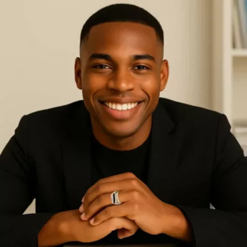 Men's Emerald-Cut Genuine Onyx Crystal Accent Gold-Plated Classic Ring