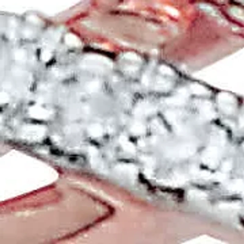 .25 TCW Diamond 14k Rose Gold Plated Sterling Silver Crossover Ring