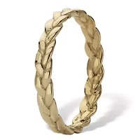Braided Stackable Band Ring 10K Yellow Gold