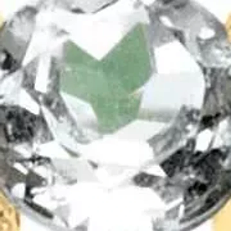 .56 TCW White Topaz and Jade Ring 10k Gold