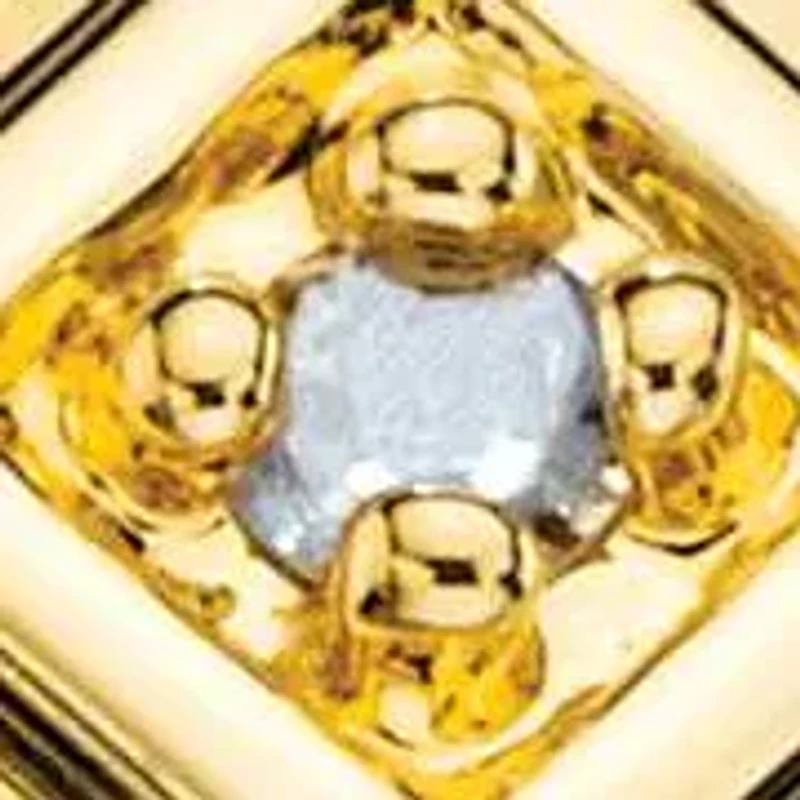 Men's Genuine Black Onyx and Diamond Accent Gold-Plated Textured Cross Ring