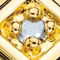 Men's Genuine Black Onyx and Diamond Accent Gold-Plated Textured Cross Ring