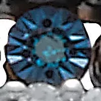 .25 TCW Blue and White Diamond Sterling Silver Three-Row Anniversary Band