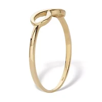 Stackable Infinity Ring Band 10K Yellow Gold