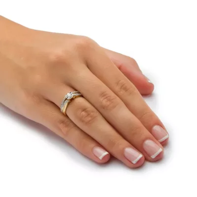 1/4 TCW Round Diamond Two-Piece Bridal Set 10K Gold