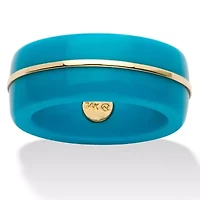 14k Turquoise Gold Ring Band